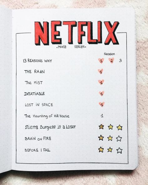 30 June Bullet Journal Ideas You’ll Love Bullet Journal Netflix, Notesbog Design, Bullet Journal 2019, Bullet Planner, Bullet Journal Mood, Bullet Journal Aesthetic, Buku Skrap, Bullet Journal Notebook, Bullet Journal Writing