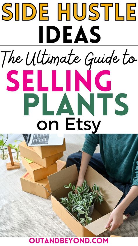 How To Start An Online Plant Shop, How To Start A House Plant Business, Jobs With Plants, Make Money Selling Plants, Plant Selling Business, Selling Plants Online, Garden Store Ideas, Selling Plants On Etsy, How To Sell Plants Online