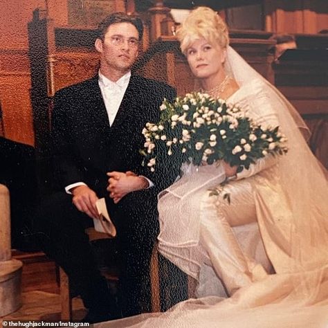 Fate: Hugh and Deborra-Lee got married on April 11, 1996, just one year after meeting. The... Hugh Jackman Wife, 26th Wedding Anniversary, 22nd Wedding Anniversary, Wolverine Hugh Jackman, Australian Actors, Card Sayings, Wow Video, April 11, Hugh Jackman