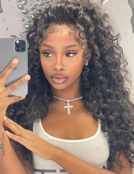 28 | femininity | beauty | lifestyle Hair Threading, Black Hair Updo Hairstyles, Frontal Wig Hairstyles, Goal Getter, Curly Hair Wig, Hair Collection, Baddie Hairstyles, Beauty Lifestyle, Wig Styles