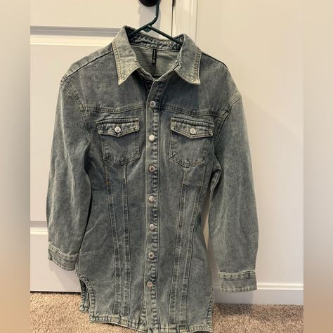 Pretty Little Thing Jean Jacket Dress Size 6 Jean Jacket Dress, Pretty Little Thing, Really Cute Outfits, Little Things, Jean Jacket, Jacket Dress, Colorful Dresses, Color Blue, Cute Outfits