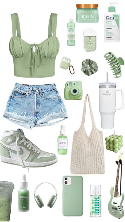 #green #sagegreen #sage #greenaesthetic #fyp #outfitinspo Preppy Summer Outfits, Outfit Inspo Summer, Casual Preppy Outfits, Cute Lazy Day Outfits, Trendy Outfits For Teens, Cute Outfits For School, Lazy Day Outfits, Cute Preppy Outfits, Trendy Summer Outfits