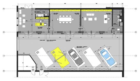 http://www.archdaily.com/328424/office-garage-ultra-architects/ محطة وقود, Car Showroom Design, Plan Garage, Garage Atelier, Underground Garage, Automotive Shops, Garage Loft, Workshop Plans, Ultimate Garage