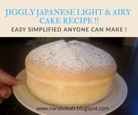 Jiggle Japanese Cheesecake, Japanese Jiggly Cake Recipe, Japanese Cotton Jiggle Cake, Chocolate Jiggly Cake Recipe, Jiggle Cake Recipe, Japanese Cotton Cake, Jiggly Cake Recipe, Cotton Cake Recipe, Japanese Jiggly Cake