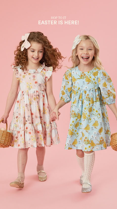 Our Easter Collection for 2023 has arrived with sweet styles for every-bunny! Playful Palette, Girl Dress Patterns, Big Big, Fancy Dress Costumes, Sweet Style, New Kids, Kids Wear