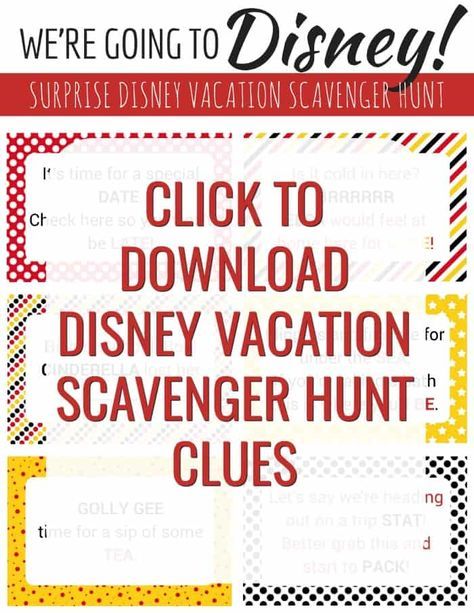 Disney Scavenger Hunt Clues, Disneyland Announcement, Disney Scavenger Hunt, Disney Vacation Surprise, Disney Trip Reveal, Disneyland Vacation Planning, Disney Trip Surprise, Disney Reveal, Disney Surprise