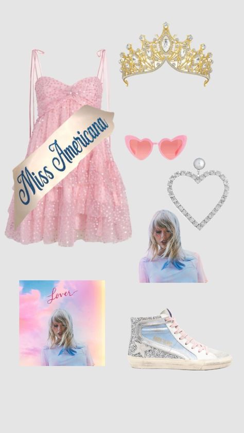 Miss Americana And The Heartbreak, Taylor Swift Halloween Costume, Americana Outfits, Taylor Swift Costume, Taylor Swift Birthday Party Ideas, Spirit Week Outfits, Miss Americana, Cute Group Halloween Costumes, Matching Halloween Costumes