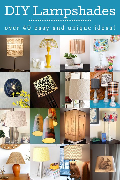 If you want to add some interest to your decor, try one of these DIY lampshade ideas! These projects are easy enough for beginners. Diy Lampshade Makeover, Decorate Lampshade, Recycled Stuff, Diy Lampshade, Make A Lampshade, Floral Lampshade, Doilies Crafts, Lampe Diy, Lampshade Makeover