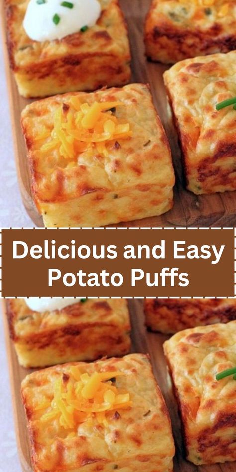 Puff Potatoes, Ww Pies, Potato Puffs Recipe, Mashed Potato Puffs Recipe, Jello Salads, Potato Appetizers, Potato Puffs, Orange Jello, Fluff Recipe