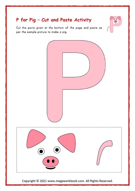 P Is For Pig Preschool, P Is For Pig Craft, Letter P Activities For Toddlers, Letter P Crafts For Toddlers, P Is For Craft, Letter P Crafts For Preschoolers, Letter P Craft For Preschoolers, P Worksheets For Preschool, Letter P Craft