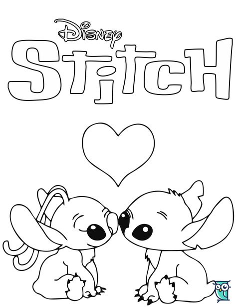 free romance stitch and angel coloring pages Stitch And Angel Coloring Pages Free Printable, Stitch Disney Coloring Page, Stitch And Angel Svg, Easy Stitch Drawings, Stitch Colouring Pages, Drawings Of Stitch, Cute Stitch Drawings, Stitch Disney Drawing, Printable Drawings To Color