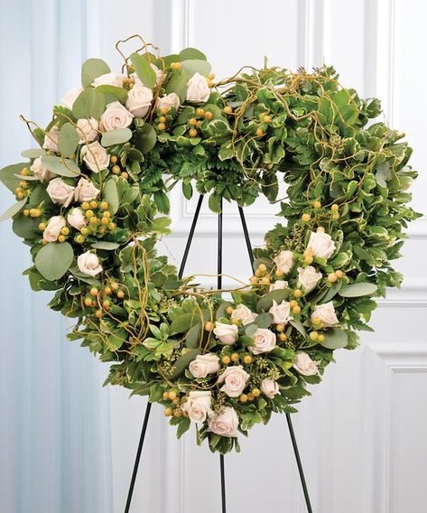 Floral Sprays, Wreaths, Crosses & Hearts for the Funeral | Flowerama San Antonio Diy Sympathy Flower Arrangements, Memorial Flowers Arrangements, Expressing Sympathy, Curly Willow Branches, Sympathy Floral, Sympathy Arrangements, Grave Flowers, Greenery Arrangements, Flower Arrangement Designs