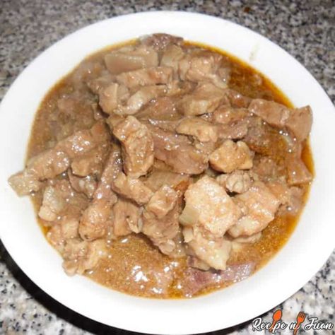 Pork Higadillo The Spanish word for liver which is “higado” would tell us that this Higadillo recipe is a liver-based dish, which is true.However, a variant of the original Spanish Higadillo uses chicken liver as the main ingredient. For our variant though, we use pork liver and pork. Liver Stew, Chicken Inasal, Pork Liver, Tinola, Low Cost Meals, Filipino Cuisine, Chicken Liver, Bitter Gourd, Pork Meat