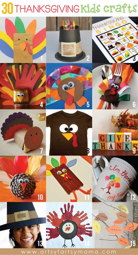 30 Thanksgiving Kids Crafts Thanksgiving Crate Ideas For Kids, Thanksgiving Crafts And Activities, Thanksgiving Kids Crafts, Nautilus Art, November Crafts, Letter Blocks, Pilgrim Hat, Turkey Crafts, Thanksgiving Preschool