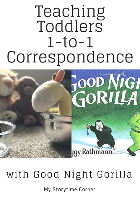 Teaching Toddlers One to One Correspondence with Good Night Gorilla Goodnight Gorilla Craft, Goodnight Gorilla Activities, Good Night Gorilla, Goodnight Gorilla, Storytelling Ideas, Book Club For Kids, Toddler Storytime, One To One Correspondence, Zoo Crafts