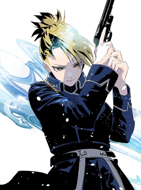 Riza Hawkeye, Alphonse Elric, Roy Mustang, Naruto Drawings, Horror Movie Art, Fullmetal Alchemist Brotherhood, Art Idea, Cool Anime Pictures, Fullmetal Alchemist