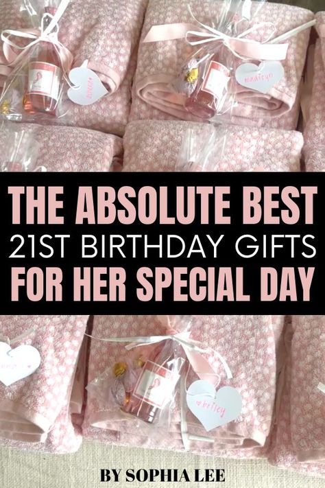 My friens is turning 21 this year and I honeslty could not think of better 21st birthday gifts for her special day than these! 21 Presents For 21st Birthday Gift Ideas, 21st Birthday Gifts To Mail, 21st Gifts For Her, 21 Birthday Gifts Ideas, Girlfriend 21st Birthday Ideas, Birthday Gifts For 21 Year Old Daughter, 21st Birthday Package Ideas, 21 St Birthday Gifts, Meaningful 21st Birthday Gifts