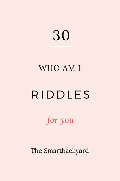 Here are the best who am I #riddles with #answers for you to enjoy and have #fun. Check them out. Good Riddles With Answers, Riddles Kids, Best Riddles For Kids, Best Riddles, Fun Riddles With Answers, What Am I Riddles, Best Riddle, Who Am I, Riddles