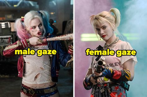 Female Vs Male Gaze, Female Gaze Women, Male Vs Female Gaze, Female Characters Movie, Dc Women Characters, Female Gaze Aesthetic, Male Gaze Vs Female Gaze, The Male Gaze, The Female Gaze