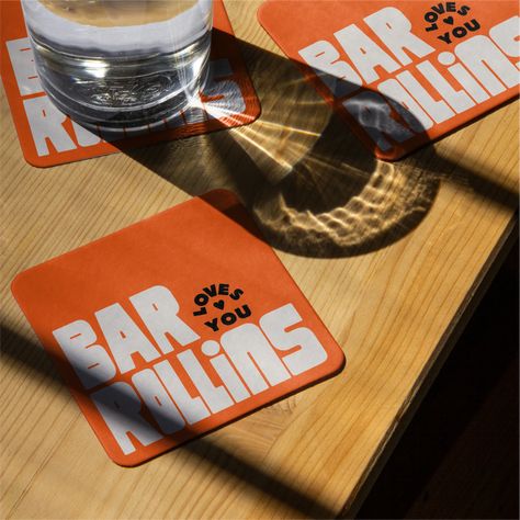 Bar Branding Design, Paper Coasters, Recycled Cards, Bar Logo, Stationary Design, Beautiful Logos, Restaurant Branding, Paper Coaster, Coaster Design