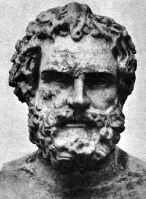 Anaximenes  of Miletus (c. 585 – c. 528 BC) - Greek Pre-Socratic philosopher. One of the three Milesian philosophers, he is identified as a younger friend or student of Anaximander. He, like others in his school of thought, practiced material monism. This tendency to identify one specific underlying reality made up of a material thing is what Anaximenes is principally known for today. Archaic Greece, Gothic Architecture Drawing, Greek Philosophy, Ancient Greek Philosophers, Hellenistic Period, Whatsapp Wallpaper Cute, Classical Period, Greek Philosophers, Ancient Statues