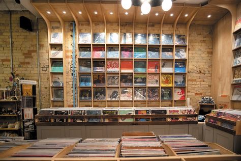 The top 5 vinyl record stores in Toronto | The 500 Hidden Secrets Music Store Design, Elements Of Design Shape, Vinyl Record Furniture, Vinyl Cafe, Best Vinyl Records, Shoe Store Design, Vinyl Record Shop, Vinyl Record Store, Vinyl Store