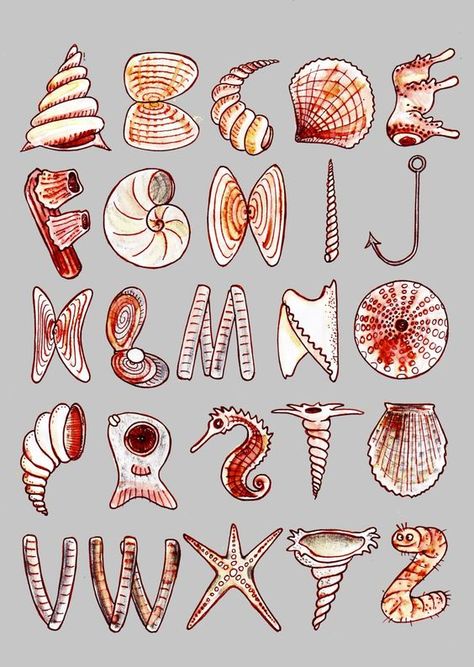 Design Museum on Twitter: "#DidYouKnow #CharlottePerriand got many of her design inspirations from the natural forms she collected on the Normandy coast, collecting anything she could find, from shells to driftwood. Tomorrow's #FontSunday from noon is dedicated to the beach. 🏖️ #PerriandLiving… https://t.co/ZRG6suOnJ4" Ocean Fonts Alphabet, Letters As Objects, Ocean Letters, Ocean Typography, Type Hierarchy, Ocean Font, Ocean Alphabet, Fonts Dafont, Fonts Canva