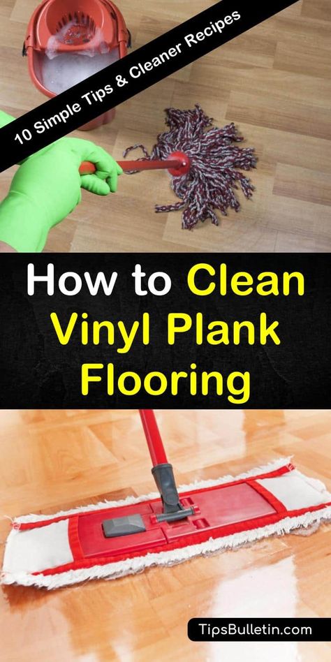 Floor Cleaner Recipes, Cleaning Vinyl Floors, Floor Cleaning Solution, Deep Cleaning Hacks, Baking Soda Beauty Uses, Cleaner Recipes, Vinegar Cleaning, Luxury Vinyl Plank Flooring, Cleaning Recipes