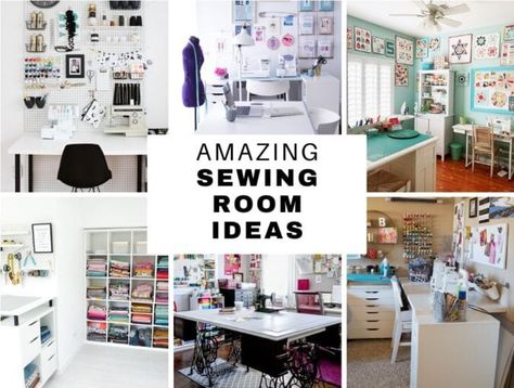 Sewing Room Ideas – Functional and Pretty to Boost Productivity Organizing Room Ideas, Ikea Storage Solutions, Organizing Room, Sewing Room Ideas, Quilt Room Organization, Hello Sewing, Vintage Sewing Rooms, Small Sewing Rooms, Quilt Sewing Room