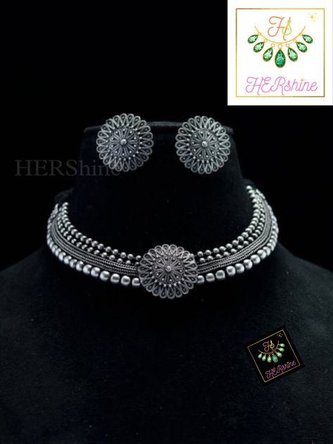 Excited to share the latest addition to my #etsy shop: German Silver Antique Oxidised Choker Set, Broad Silver Toned Party Choker Necklace, Tribal Bohemian Oxidized Chokers For Women And Girls https://etsy.me/3uXcwp1 #wedding #christmas #floral #yes #women #silver #tie Oxidised Choker, Junk Jewelry, Oxidized Necklace, Choker Set, Oxidised Jewellery, Diy Crochet Projects, Jewelry Choker, Hyde Park, German Silver