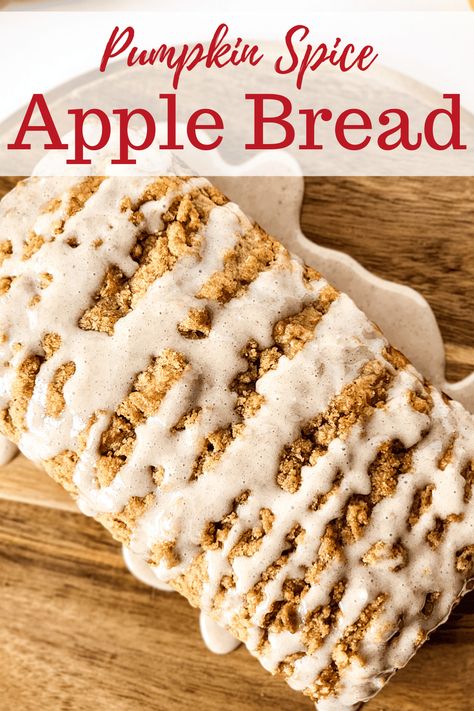 Pumpkin Spice Apple Loaf is a delicious and easy-to-make dessert that is perfect for the fall season. This dessert is a combination of two classic fall flavors: pumpkin and apple. Apple Spice Loaf, Spice Loaf, Apple Loaf, Best Apples For Baking, Pumpkin Loaf, Apple Spice, Apple Bread, Easy To Make Desserts, Loaf Recipes