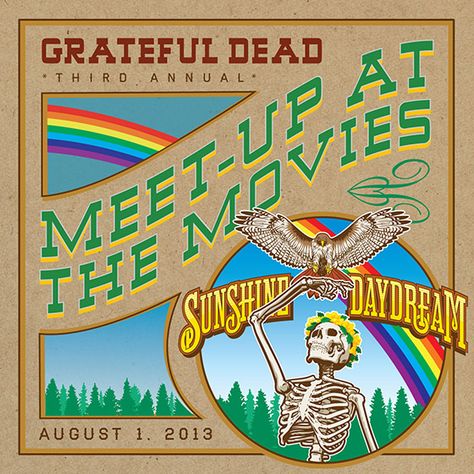 Grateful Dead Meet Up At The Movies 2013: "Sunshine Daydream" | Grateful Dead John Perry Barlow, Merry Pranksters, Sunshine Daydream, Robert Hunter, Happy August, Music Documentaries, Flower Headdress, At The Movies, The Jam Band