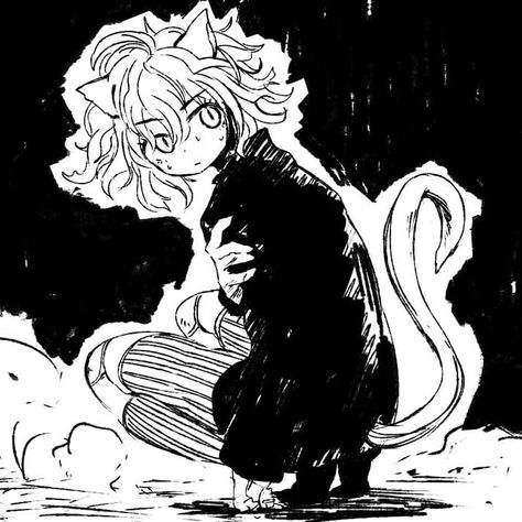 Pitou's so beautiful... #neferpitou #pitou #hxh #hunterxhunter #hunterxhunter2011 #neko #anime #kawaii #waifus #catgirl #catgirls #nekogirl… Pitou Fanart, Neferpitou Manga, Hxh Oc, Strange Beasts, Hxh Characters, Hunter Anime, Fav Characters, Big Art, Body Drawing