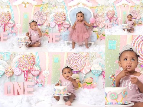 Four Ever Sweet Photoshoot, Candyland Birthday Photoshoot, Two Sweet Party 2nd Birthday Photoshoot, Sweet One Birthday Photoshoot, Sweet One First Birthday Photoshoot, Candy Land Photo Shoot, Candyland First Birthday, Candyland Photoshoot, Months Photoshoot