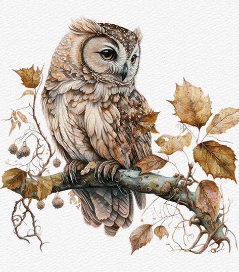 Finch Painting, Owl Printables, Magic Runes, Fall Owl, Ear Tattoo Ideas, Ear Tattoos, Owl Images, Spirit Animal Art, Owl Tattoo