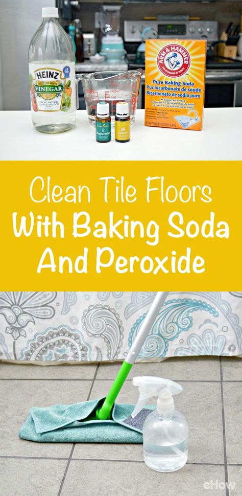 Easiest way to get super clean tiles in your kitchen, bathroom, or any tiled floor in your home! All you need is water, baking soda and vinegar. http://www.ehow.com/how_5616699_clean-floors-baking-soda-peroxide.html?utm_source=pinterest.com&utm_medium=referral&utm_content=freestyle&utm_campaign=fanpage Clean Tile Floors, Clean Baking Pans, Cleaning Tile Floors, Cleaning Painted Walls, Baking Soda Vinegar, Glass Cooktop, Deep Cleaning Tips, Clean Tile, Tile Floors