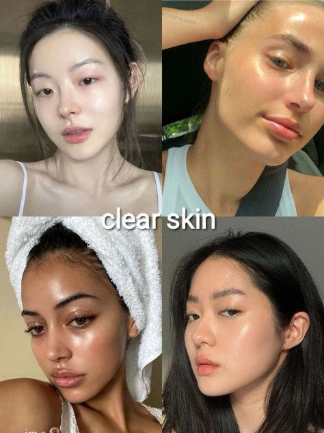 Face Insecurities, Clear Glowing Skin, Clear Skin Tips, Perfect Skin Care Routine, Beauty Goals, Pretty Skin, Healthy Lifestyle Inspiration, No Makeup, روتين العناية بالبشرة