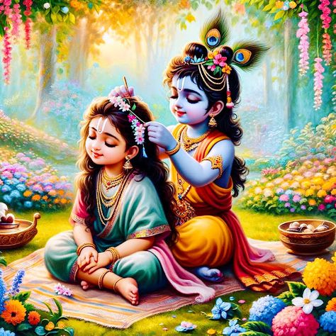 Baby Radha Krishna Images, Little Kanha Ji Images, Bal Krishna Photo, Radhe Krishna Wallpapers, Disney Princess Artwork, Wallpaper Photo Gallery, Little Krishna, Baby Krishna, Photo To Cartoon