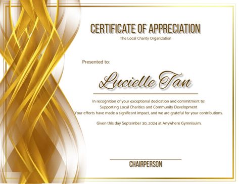 Classy Certificate of Appreciation US Flyers Certificate Of Appreciation Design, Appreciation Design, Linkedin Background Image, Linkedin Background, Kindle Book Cover, Certificate Of Appreciation, Etsy Banner, Charity Organizations, Campaign Posters