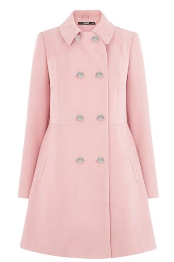 Oasis DB Princess Coat Mode Rose, Princess Coat, Elegant Outfit Classy, Cozy Coats, Pink Coat, Long Sleeves Coats, Double Breasted Coat, Women's Coats & Jackets, Pink Pink