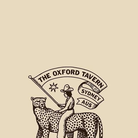 Josh Diaz on Instagram: "My first iteration of the @theoxfordtavern logo—unused but not unloved. More to come. . #graphicdesign #logo #logodesigner #branding #branddesign #cowboy #western #designbrew #illustration #graphicdesigndaily #thedesigntip" Folk Logo Design, Farm Logos Ideas, Cowboy Branding, Cave Logo, Cowboy Cafe, Western Branding, Western Illustration, Cowboy Illustration, Cowboy Logo