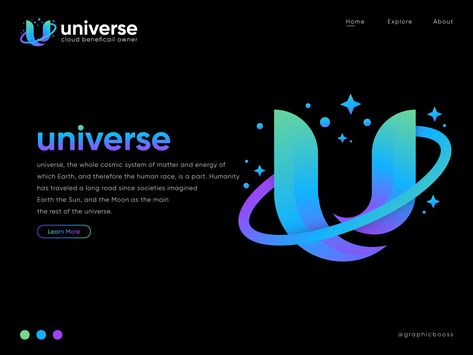 Universe Logo Design, U Letter Logo, Cosmos Logo, Universe Logo, U Letter, Logo Design Agency, Minimalist Brand, Dream Logo, Line Art Minimalist