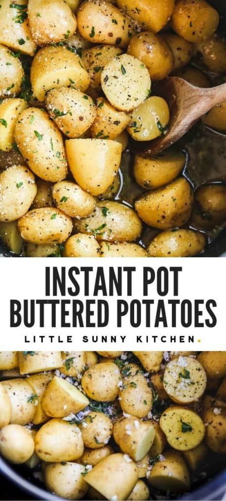 Buttered Potatoes, Instant Pot Potatoes, Instant Pot Veggies, Boil Potatoes, Butter Potatoes, Pad Thai Sauce, Electric Pressure Cooker Recipes, Best Instant Pot Recipe, Potato Side Dishes