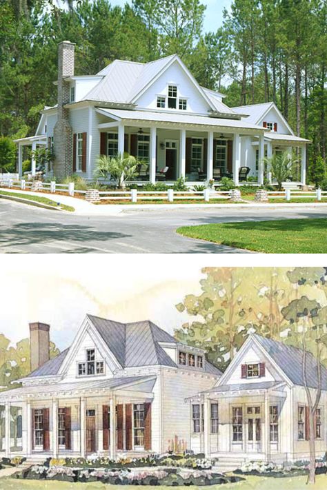 Charleston Floor Plans, Old Southern House Plans, Southern Living Farmhouse Plans, Popular Floor Plans, Southern Living House Plans Cottage, Charleston Style House Plans, Low Country Homes Plans, Low Country House Plans, Plantation House Plans