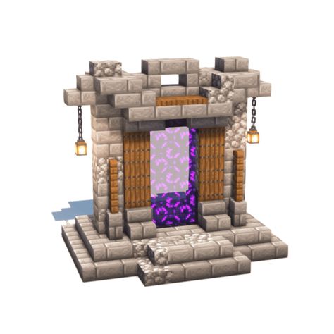 Portal In Minecraft, Minecraft Materials, Owl Wallpapers, Minecraft Portal, Minecraft Castle Designs, Nether Portal, Minecraft Houses Survival, Rumah Minecraft Sederhana, Portal Design