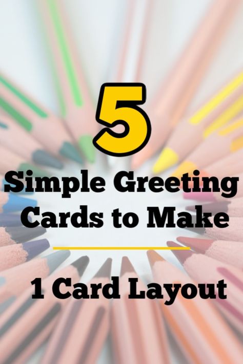 Clean And Simple Greeting Cards, Diy Simple Cards Handmade, Basic Greeting Card Design, Types Of Cards To Make, Make Greeting Cards Ideas, Greeting Card Layout Ideas, How To Make Greetings Cards Ideas, Simple Stampin Up Cards To Make, Diy Simple Cards Ideas