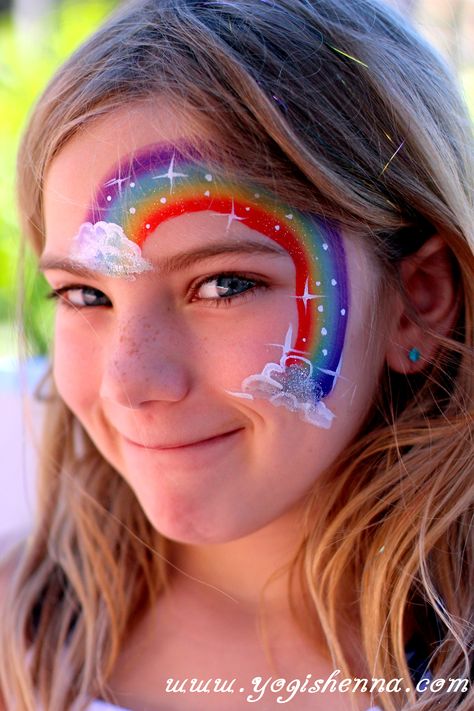 Kids Face Painting Easy, Face Painting Unicorn, Face Painting Images, Easy Face Painting Designs, Rainbow Face Paint, Festival Face Paint, Face Painting Tips, Girl Face Painting, Face Paint Ideas