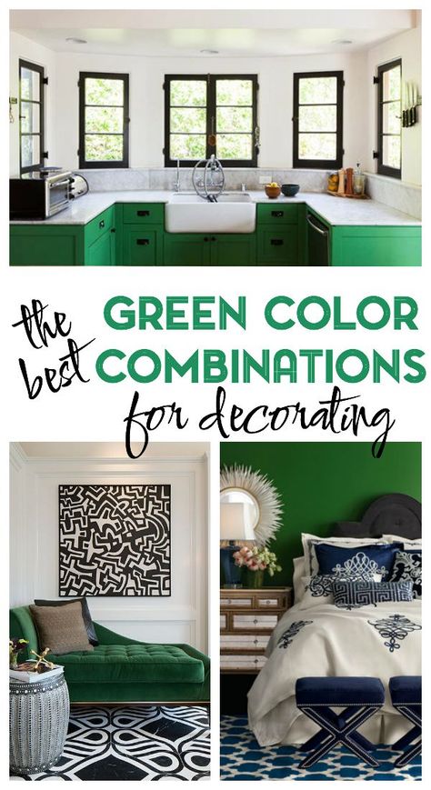 Green Home Decor Ideas, Decorate With Green, Decorating With Green, Decor Stairs, Stairs Storage, Green Color Combinations, Painting House, House Moving, Bedroom Black