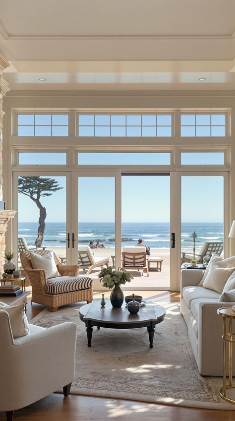 California Coastal Interior Design California Coastal Interior Design, Layered Decor, Coastal Interior Design, Agriculture Industry, Coastal Interiors Design, Coastal Interior, Contemporary Coastal, Relaxing Atmosphere, California Coastal