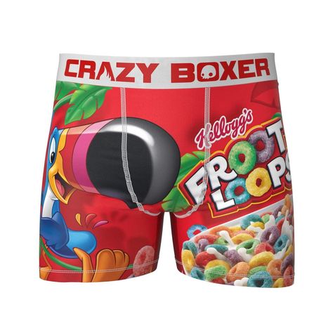 PRICES MAY VARY. Officially licensed Kelloggs product High quality design Satisfaction guaranteed Great gift idea! Officially licensed men's Froot Loops boxer briefs. These briefs are made with breathable polyester blend and feature a comfort waistband. Psd Boxers, Fruit Cereal, White Boxers, Crazy Man, Boxer Shorts, Really Funny Pictures, Boxer Briefs, Things To Buy, Revenge